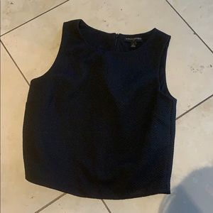 Banana republic black crop top size 2